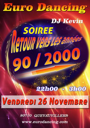 soiree années 90 / 2000 l'Euro Dancing quevauvillers 80710