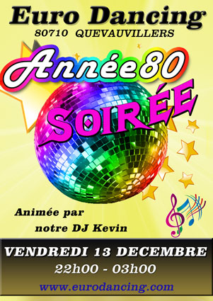 soiree à thème l'Euro Dancing quevauvillers 80710