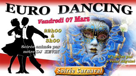 soiree &agrave; th&egrave;me l'Euro Dancing quevauvillers 80710